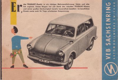 Trabant 500 Prospekt, 1961