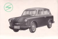 Trabant Limousine & Kombiwagen P50, Prospekt 1959/1960