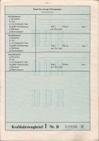 Trabant 601 Universal - Baujahr 1965 - Fahrzeugbrief