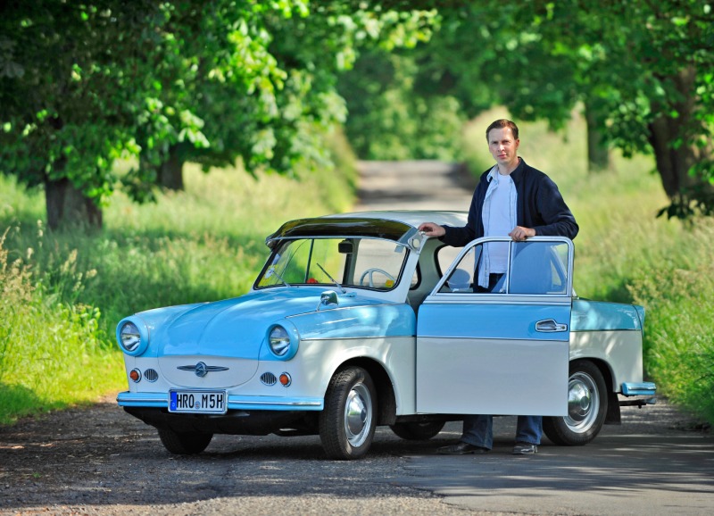 Marco ist mit seinem Trabant P600 in der NNN