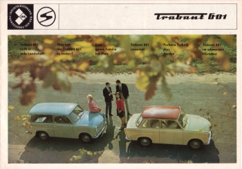 Prospekt Trabant 601 1970 Prospekt Trabant 601 1970