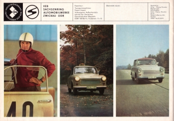 Prospekt Trabant 601 1970 Prospekt Trabant 601 1970