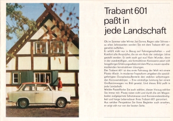 Prospekt Trabant 601 1970 Prospekt Trabant 601 1970