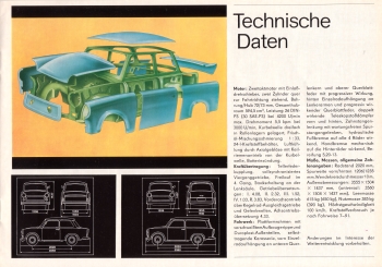 Prospekt Trabant 601 1970