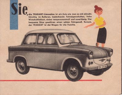 Trabant 500 Prospekt, 1961