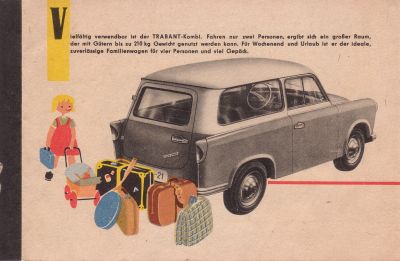 Trabant 500 Prospekt, 1961