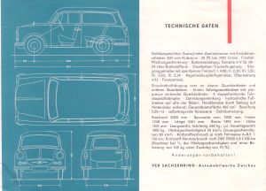 Trabant Kombi P50, Prospekt 1960