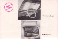 Trabant Limousine & Kombiwagen P50, Prospekt 1959/1960