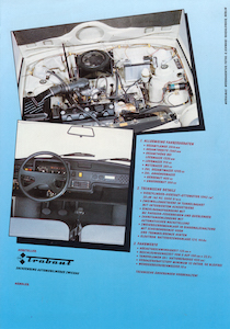 Prospekt für den Trabant 1.1 aus dem Jahr 1990