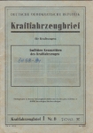 DDR-Fahrzeugbrief BH 58-84